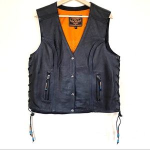 Milwaukee Leather moto biker vest size XL
